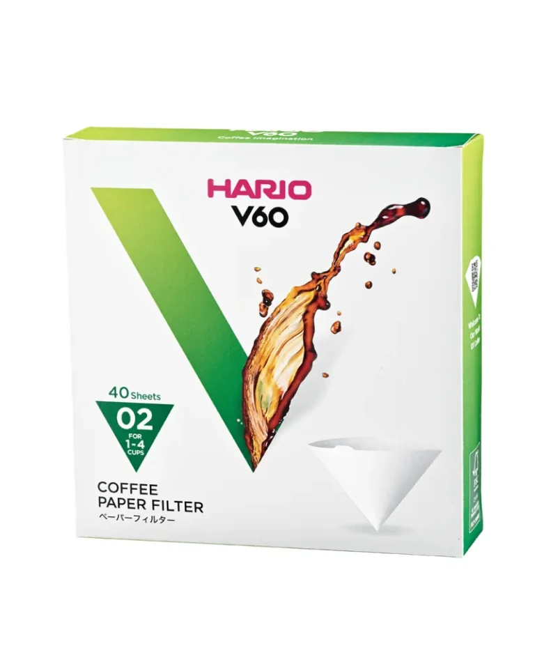 Hario V60 · Filtros de papel 02 blanqueados (40 uds)
